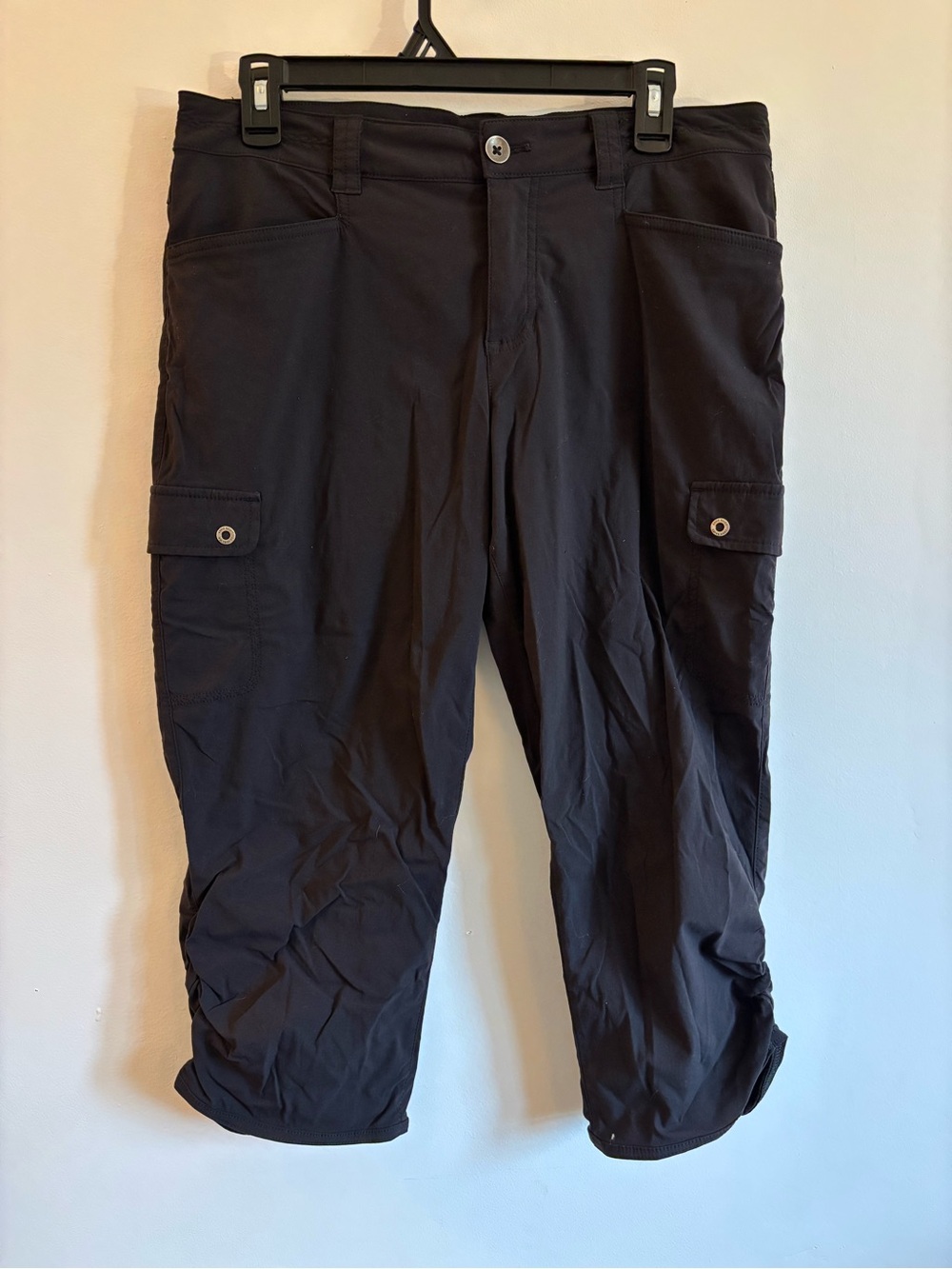 Eddie Bauer Black Cargo Capris for Women